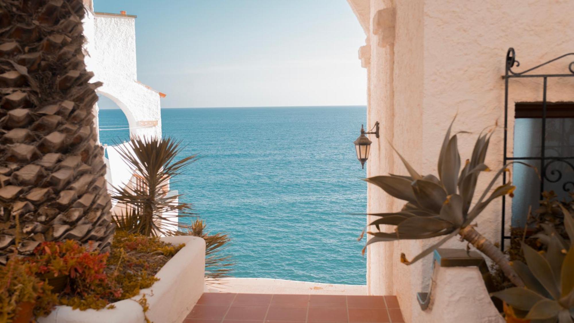 Апартаменты Apto 1ª Linea De Mar Con Vistas A Сиджес Экстерьер фото